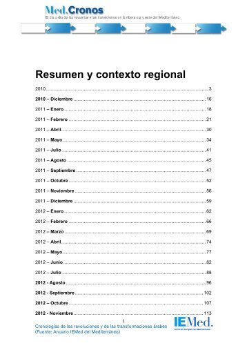 Resumen y contexto regional - IEMed