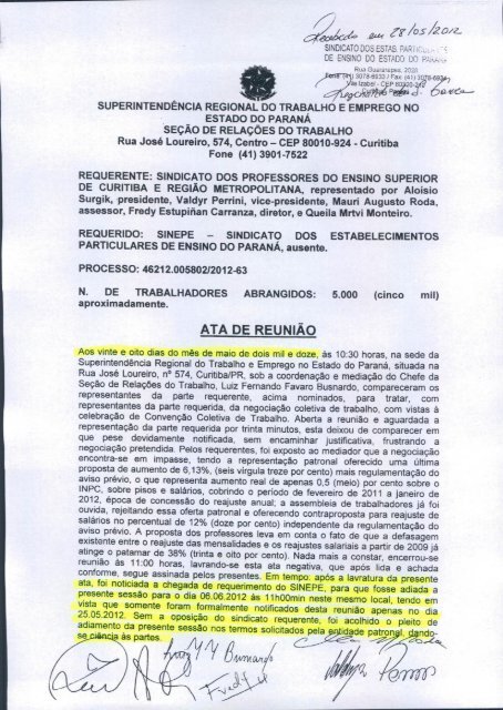 Patrões dizem não ao prosseguimento das negociações - SINPES ...
