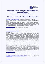 prestação de caução por empresa estrangeira - Tribunal de Justiça ...