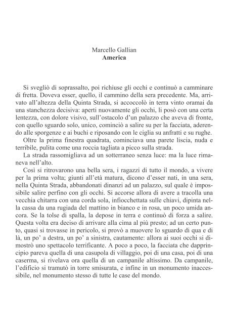 Marcello Gallian. America - Stampa alternativa