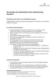 Tipps für die Kündigung - Vesterling Consulting GmbH