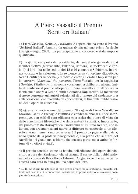 Rivista Slsi 1-4 /2004 - Slsi.It