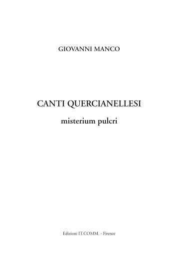 CANTI QUERCIANELLESI. Misterium pulcri - "La Costa Azzurra di ...