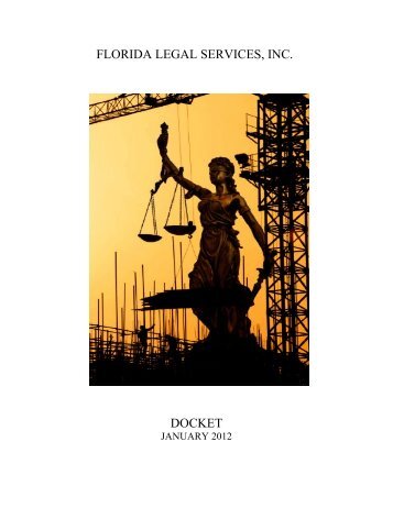 January 2012 Docket - Florida Legal Services