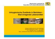 Unhygienische Zustände in Betrieben - Ekel erregende Lebensmittel