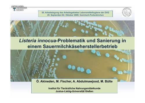 Listeria innocua - Justus-Liebig-Universität Gießen