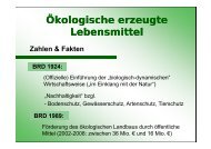 Ökologisch erzeugte LM Ökologisch erzeugte LM