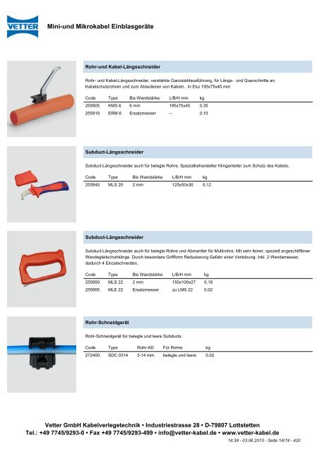 PDF-Prospekt - Vetter GmbH