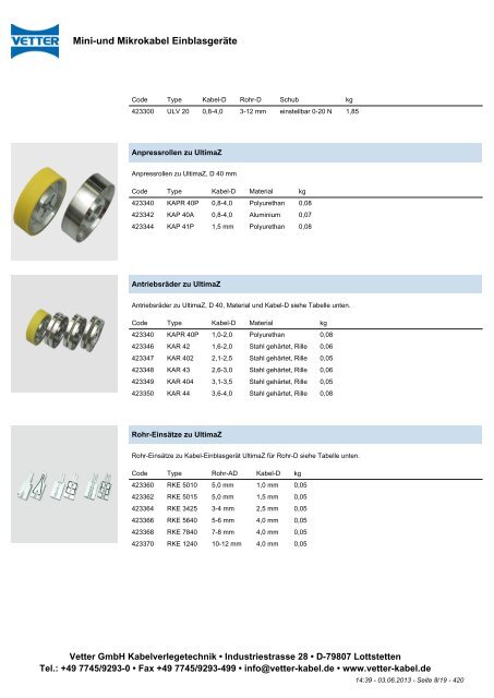 PDF-Prospekt - Vetter GmbH