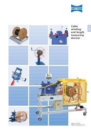 Cable winding and length measuring devices - Vetter GmbH