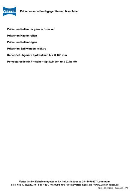 PDF-Prospekt - Vetter GmbH