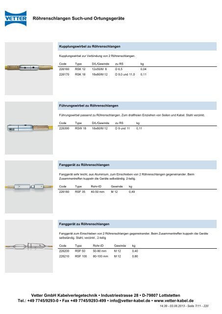 PDF-Prospekt - Vetter GmbH