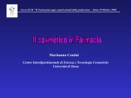 Cosmetici - Centini - Ordine dei Farmacisti della Provincia di Siena