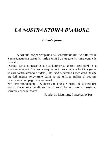 LA NOSTRA STORIA D'AMORE - Turris Eburnea