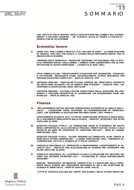 PAG 1 - Consiglio Regionale dell'Umbria - Regione Umbria