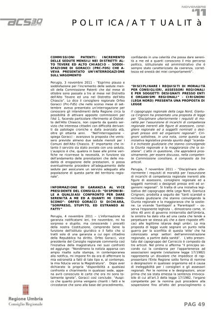 PAG 1 - Consiglio Regionale dell'Umbria - Regione Umbria