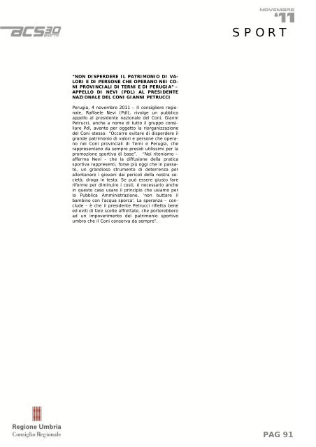 PAG 1 - Consiglio Regionale dell'Umbria - Regione Umbria