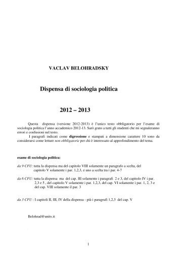 dispensa pol 2012-13- def - Scienze Politiche