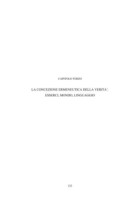 "ricerche logiche" di Martin Heidegger - FedOA - Università degli ...