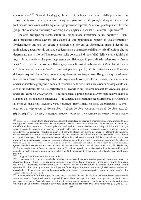 "ricerche logiche" di Martin Heidegger - FedOA - Università degli ...