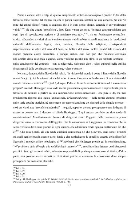 "ricerche logiche" di Martin Heidegger - FedOA - Università degli ...