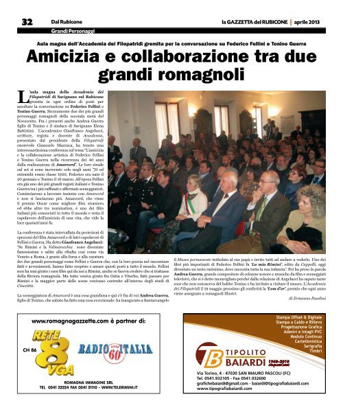 Aprile - Romagna Gazzette