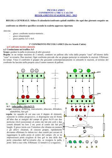 PICCOLI AMICI CONFRONTO A TRE S. CALCIO REGOLAMENTO ...