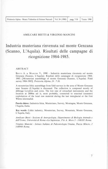 Bietti A., Mancini V. 1990_PA24_Industria Musteriana rinvenuta sul ...