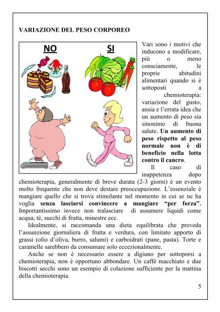 la salute e l'aspetto estetico durante chemioterapia - ASL n. 1 ...