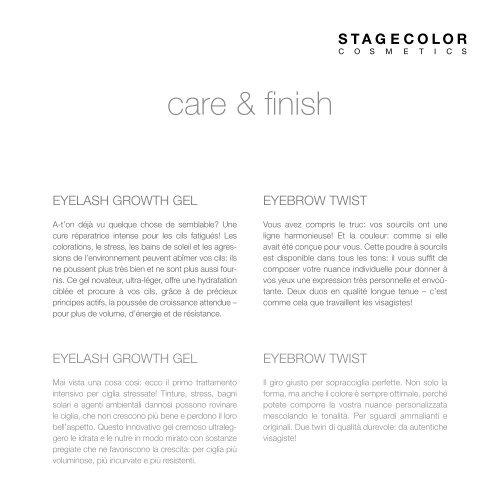 Catalogue – STAGECOLOR - Jean-Pierre Rosselet Cosmetics AG