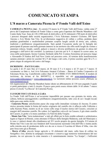 Granfondo Valli Esino-8 marzo 2009.pdf - Ciclopress