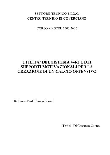 Tesi - Nello Di Costanzo