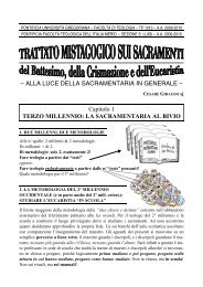 ALLA LUCE DELLA SACRAMENTARIA IN GENERALE - Pontificia ...