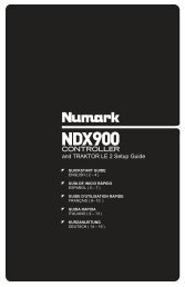 NDX900 Controller - Traktor LE 2 Software Setup - v1.1 - Numark