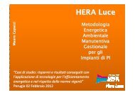 Case study di San Donato – Mauro Capacci – Hera Luce. - Sintesi