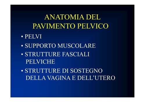 PAVIMENTO PELVICO costitu