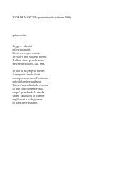 IGOR DE MARCHI – poesie inedite (ottobre 2006) prime volte ...
