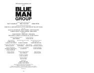 Blue Man Group.pdf - Fox Cities Performing Arts Center