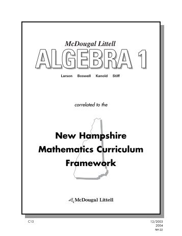 Algebra 1 ©2004 - Holt McDougal