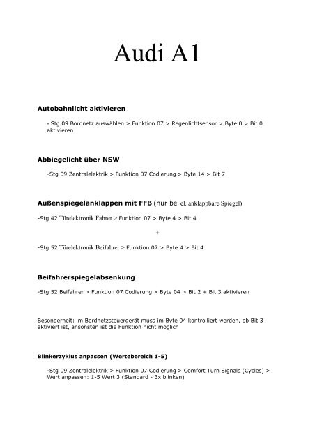 Codierung Audi A1.pdf - A1talk.de