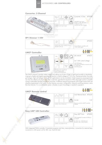 EP1 Dimmer 1-10V Converter, 3 Channel Easy ... - Solavanti Lighting