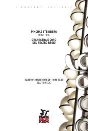 111112 - Concerto Steinberg.indd - Teatro Regio di Torino