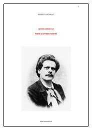 carducci: poesie e lettere d'amore - Il Crocevia