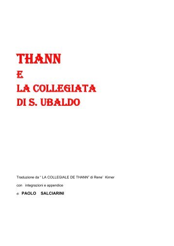 Guida della Collegiata di Thann - Associazione Eugubini nel Mondo