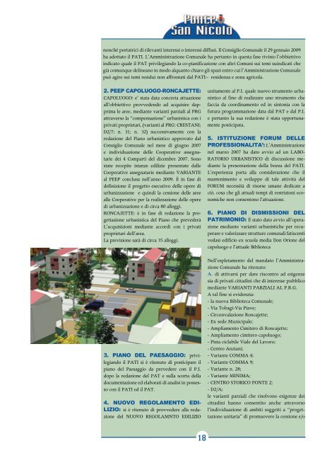 Notiziario aprile 2009 - Bilancio di fine mandato - Comune di Ponte ...