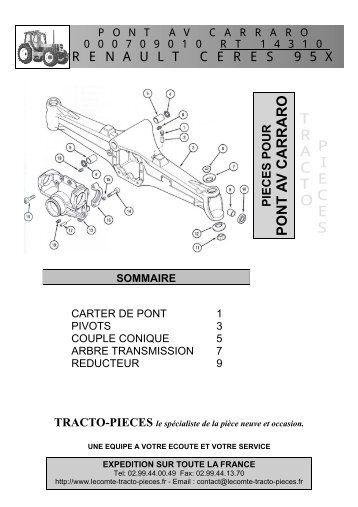 carraro - renault ceres 95x - Tracto Pièces