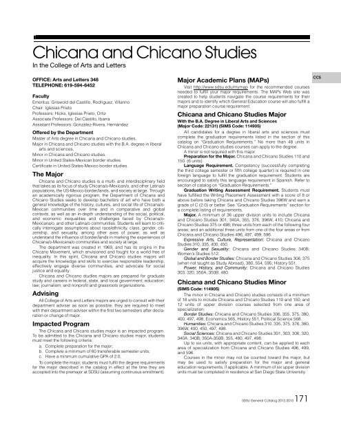 Chicana and Chicano Studies.pdf - Enrollment Services - SDSU