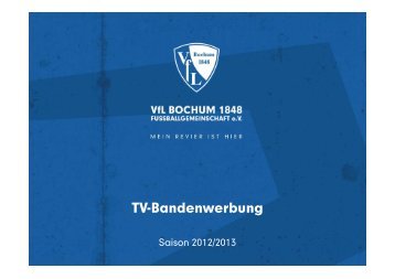 Angebot TV-Bandenwerbung Saison 2012/13 - VfL Bochum