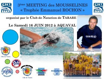 Trophée Emmanuel ROCHON - Club Natation Tarare - Modjoh Sono