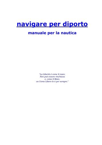 Manuale completo per patente nautica - CNSV.it